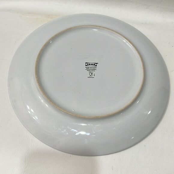IKEA Of Sweden Dinner Plates White 10 1/2 Inches Round Stoneware Design Set Of 2 - Picture 5 of 6